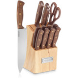 Cuisinart Advantage 14 Piece Triple-Rivet Knife Set and Wood Storage Block