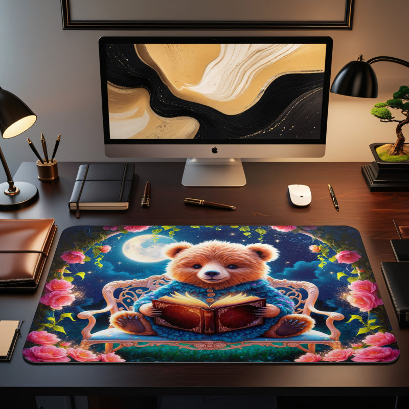 Polyester Desk Pad, 14.4x12.1