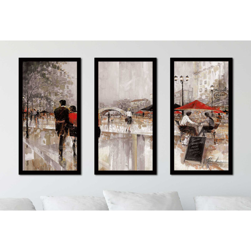 " Riverwalk Charm III " 3 - Pieces, 40.5" W x 25.5" H x 1" D