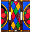 High Tudor Trio Window Panel