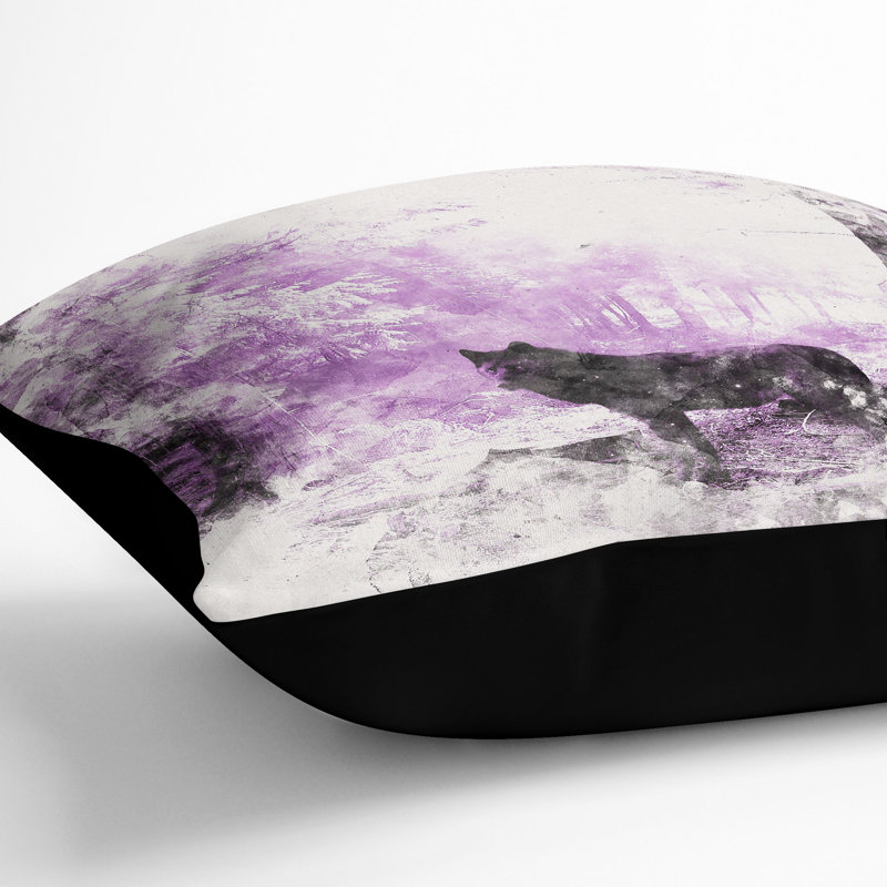 Square Throw Cushion, Black, 40cm H x 40cm W x 15cm D