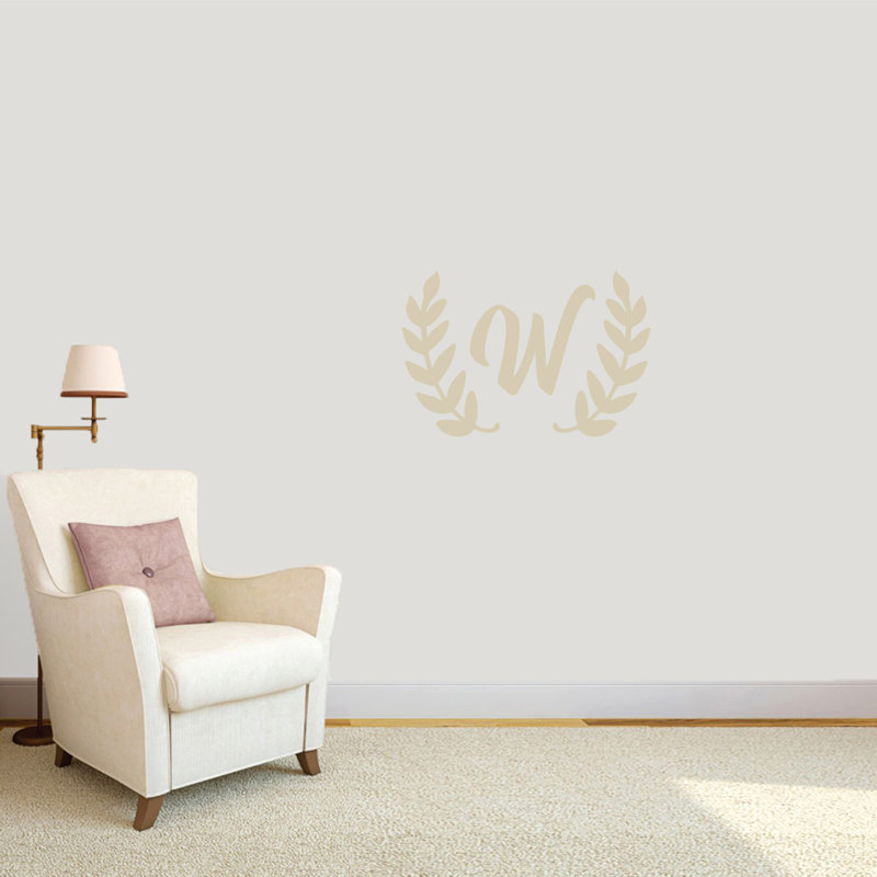 Adhésif décoratif couronne olive, Beige clair, Oui