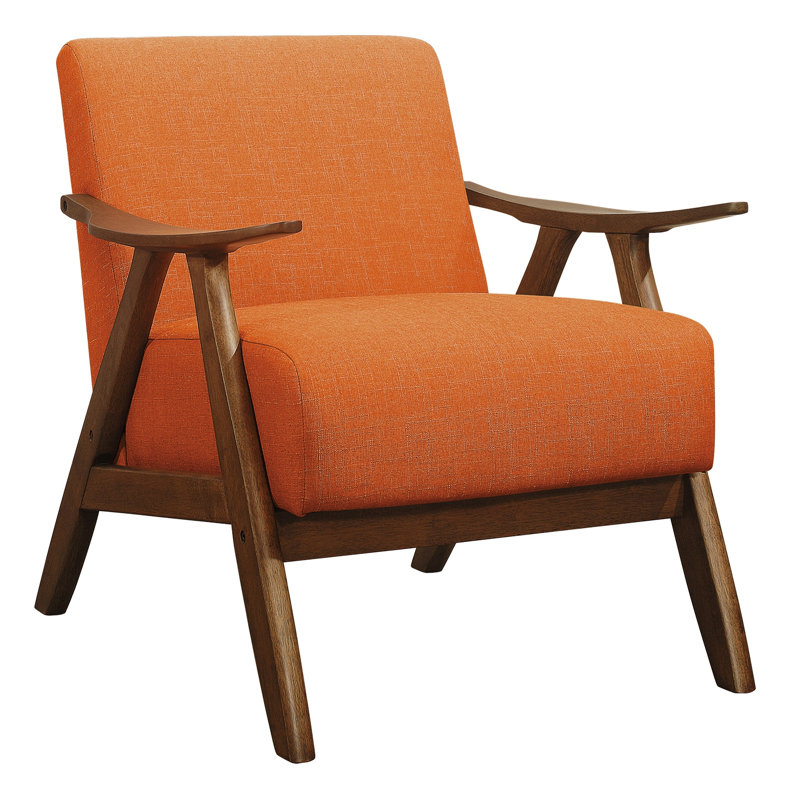 Fauteuil Lyelah, Orange Polyester