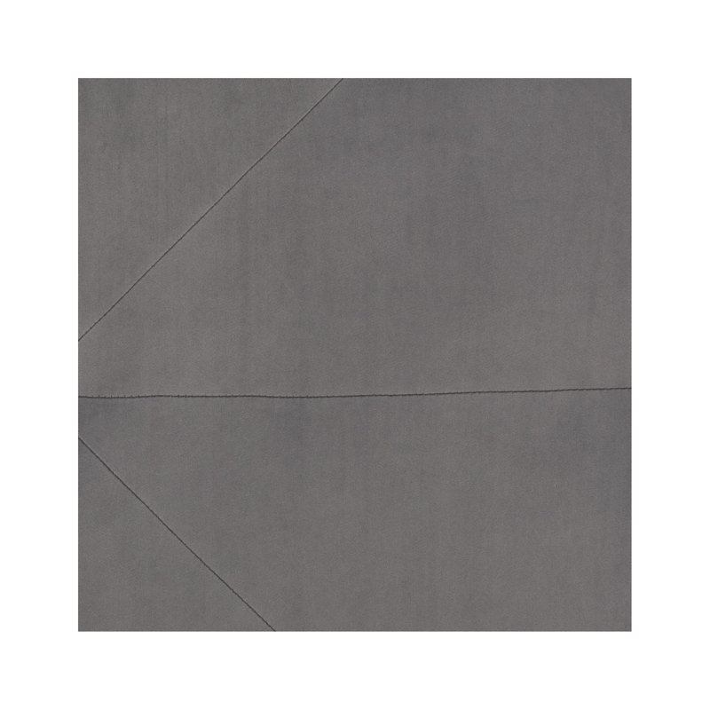 Khan Upholstered Ottoman, Dark Gray