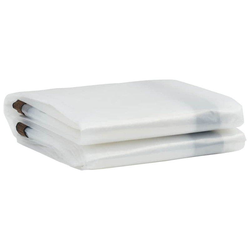  Clear Tarpaulin With Eyelets 9.8X16.4' Polyethylene, Brown