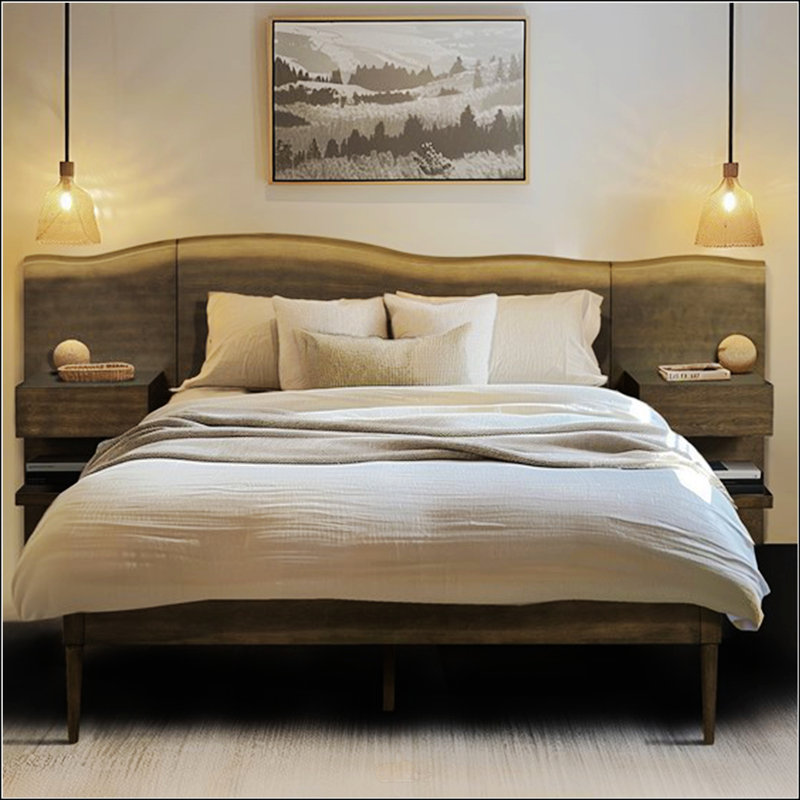 Platform Bed Frame With Headboard