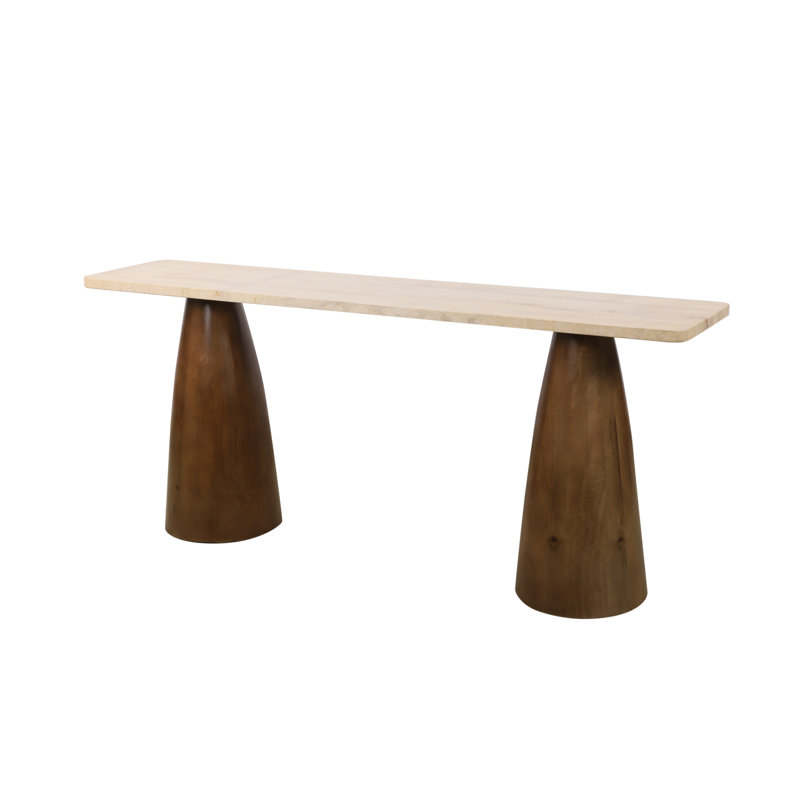 Cathaleya 72'' Marble Top Console Table