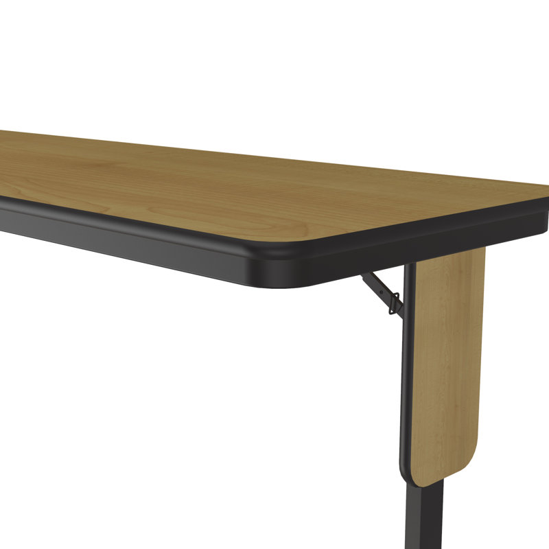 60" Fixed Height Panel Leg Folding Seminar Particle Board Core High Pressure Training Table with Leg Glides