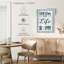 Impression inspirante et typographique sur la vie comme une lessive sur toile, 3 pièces-93026101