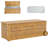 Union Rustic Monsen 10cm W 180L Acacia Deck Box with Wheels in Beige