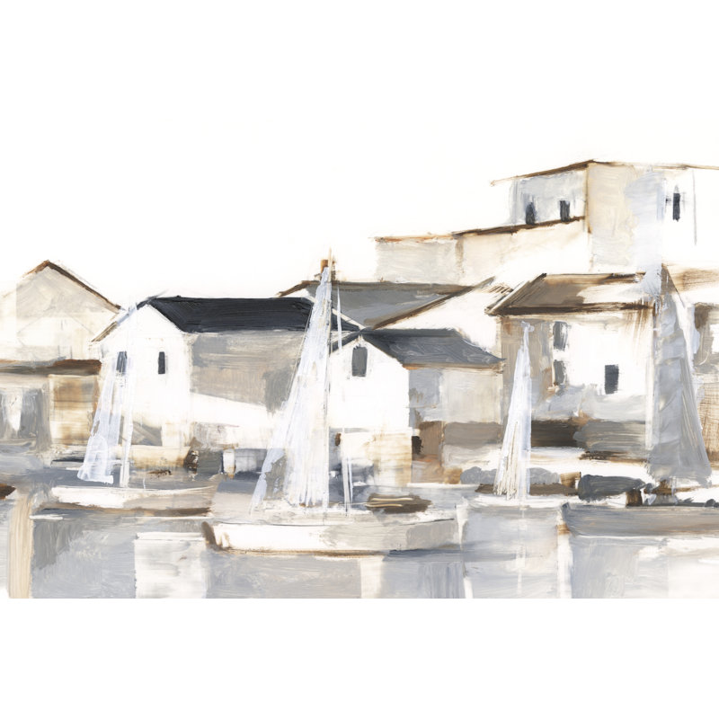 Right Conditions II by Ethan Harper - Painting, 81cm H x 122cm W, Black Floater Framed
