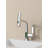 Pull-Out Lift LED Temperature Digital Display Bathroom Basin Faucet, Single Handle 360° Rotatable Waterfall 3-In-1 Basin Tap With Adjustable Height-110712560