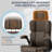 Ergonomic High Back Executive Leather Office Chair with Adjustable Headrest (Brown)-1472407925