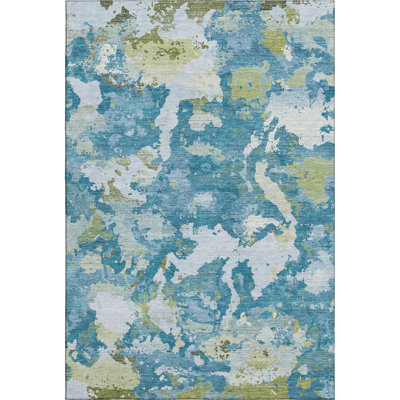 Premium Machine Washable Kumbhar AMF1381 Modern Rug