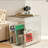 Modern Metal End Table, 2-in-1 Side Table with Magazine Rack, Compact Iron Accent Table for Living Room, Bedroom