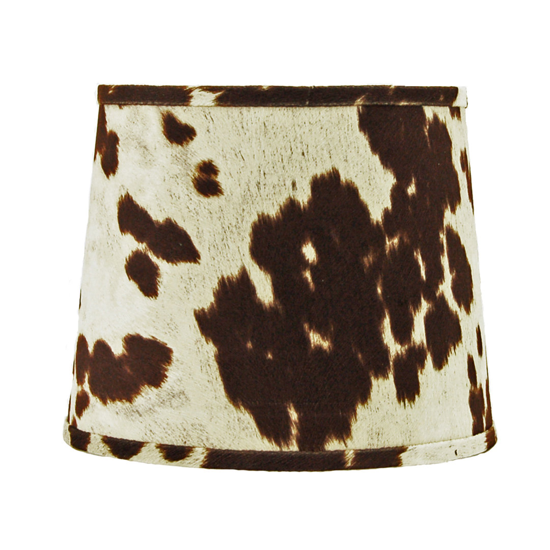 Faux Cowhide Drum Lamp Shade (Spider) Union Rustic