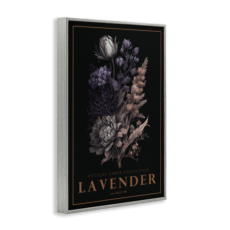 Giclée antique de couleur lavande antique, design par Chris Giampietro, H 24 po x l 16 po, Estampe numérique Farmhouse