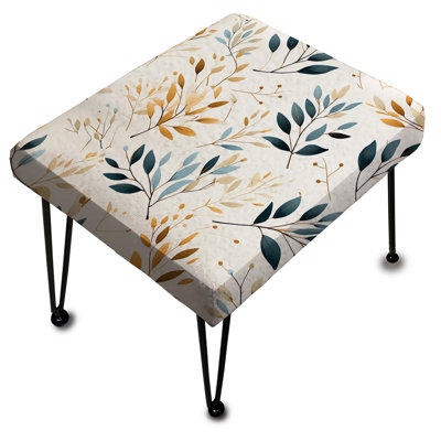 Minimalist Leaves - Plants Rectangle Ottoman