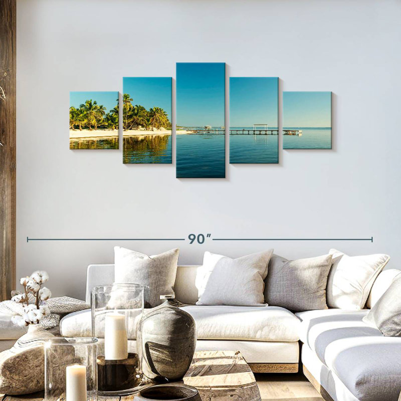 Belize's Ambergris Caye, 30" H x 68" W