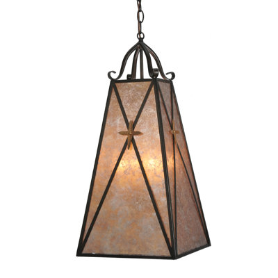 12" Square North Star Pendant