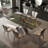 Modern Rectangular Microlite Stone Dining Table-104469933
