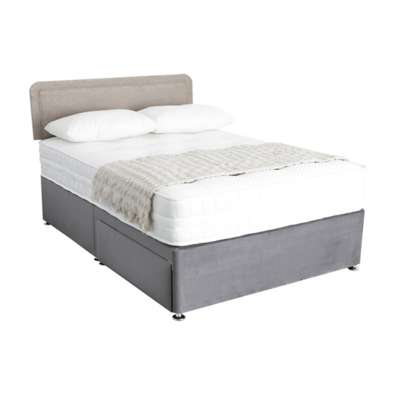 Wile Upholstered Headboard, Truffle, Double (4'6), Kensington