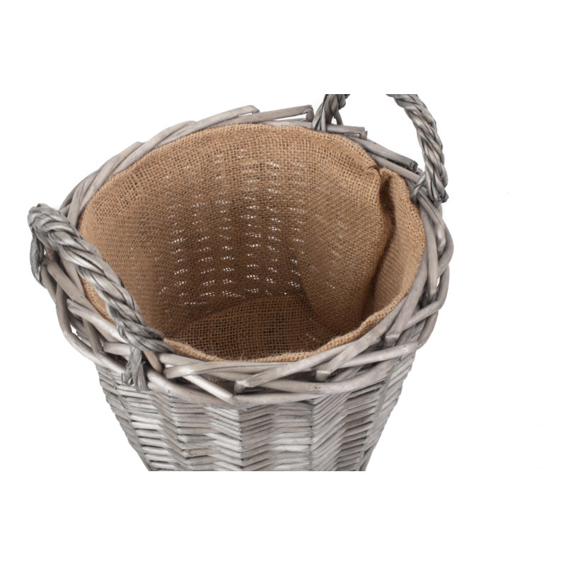 Wicker Lined Planter Basket