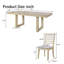 Ensemble de table de salle à manger à rallonge 7 pièces Natural-1996522417-1996522431