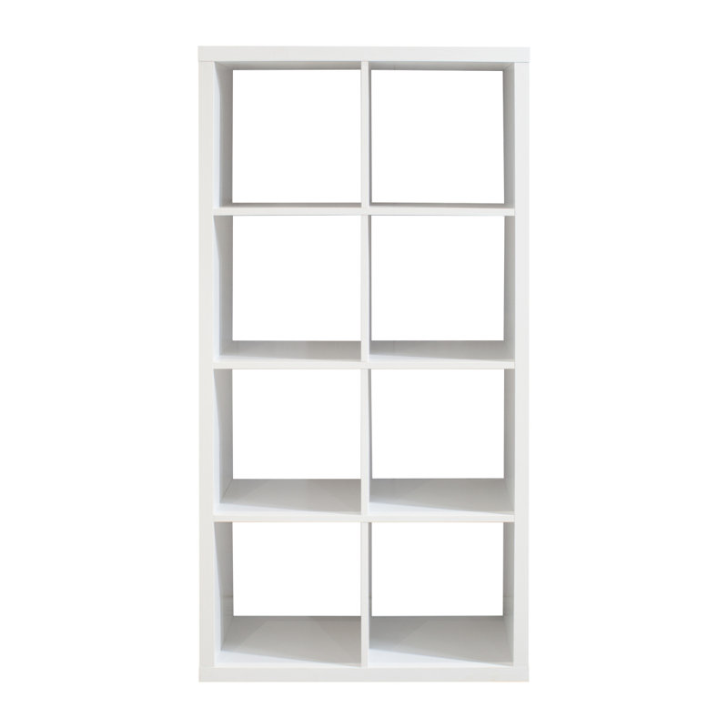 Bibliothèque, bibliothèque, bibliothèque d'angle, bibliothèque blanche, avec tablettes ouvertes au dos