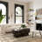 Tov Furniture Amelie Cream Faux Fur Sofa-80800438