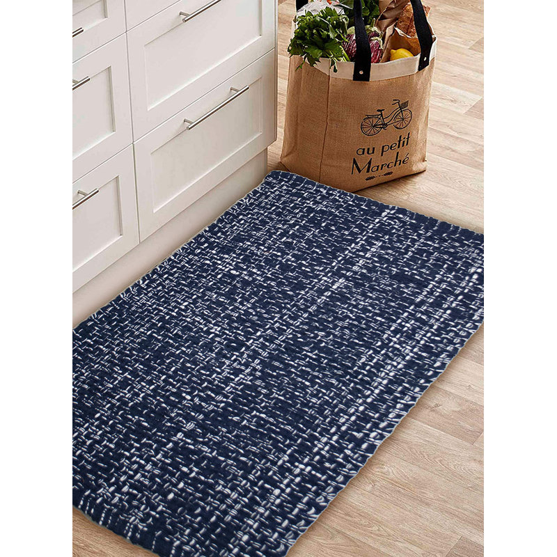 Bath Rug, 34" L x 21" W, Navy