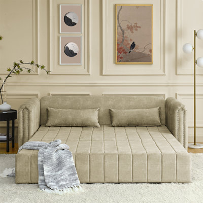 Enasia 82.3'' Velvet Rolled Arms Sofa -  Latitude RunÂ®, EC3C3FACE80E4D9CB48B27DC257FE293