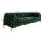  3 seater Chesterfield Sofa with Gold Metal Legs-1489597247