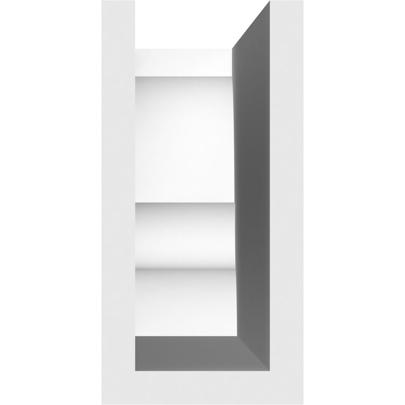 3"W x 6"H x 30"L Standard Asheboro Architectural Grade PVC Rafter Tail, 6"H x 3"W x 30"D