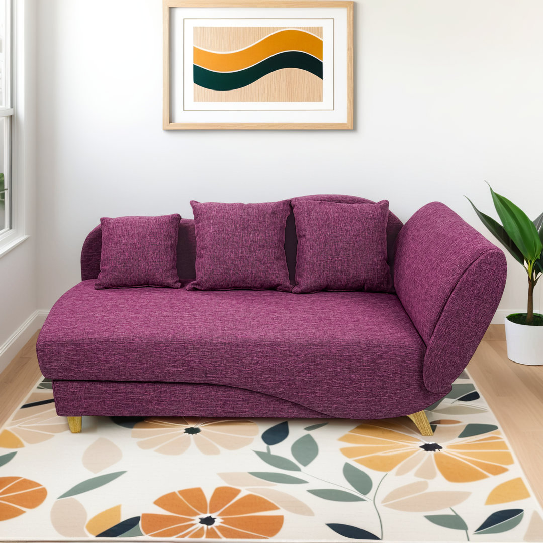 Chanoa Upholstered Chaise Lounge Wade Logan® Body 