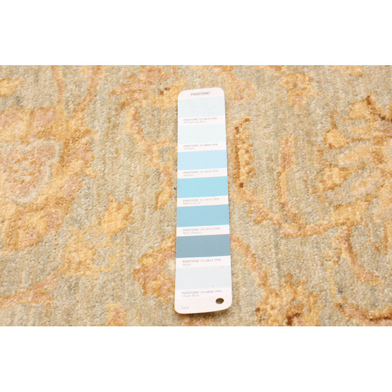 Tapis unique en laine noué à la main 4 pi 1 po x 6 pi 1 po nouvel âge Betria
