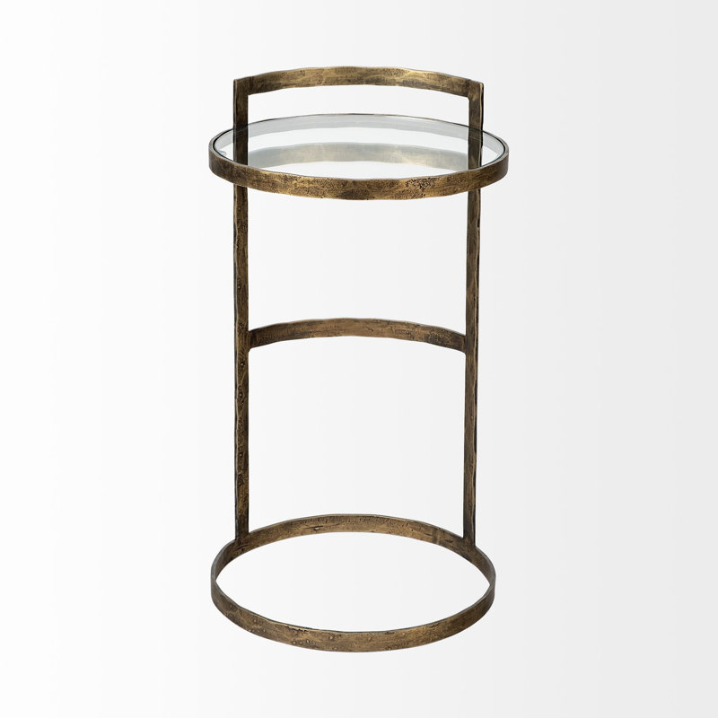 Degnan Glass Top End Table