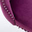 25 - 33 pouces de hauteur de siège réglable, matériau de velours, base, support de dossier, mauve, de 2 pour velours de cuisine de pub à la maison, îlot 2 pièces