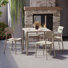 Ensemble repas carré pour 4 personnes