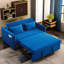 Causeuse-lit en velours avec lit escamotable Rubinder-653687686