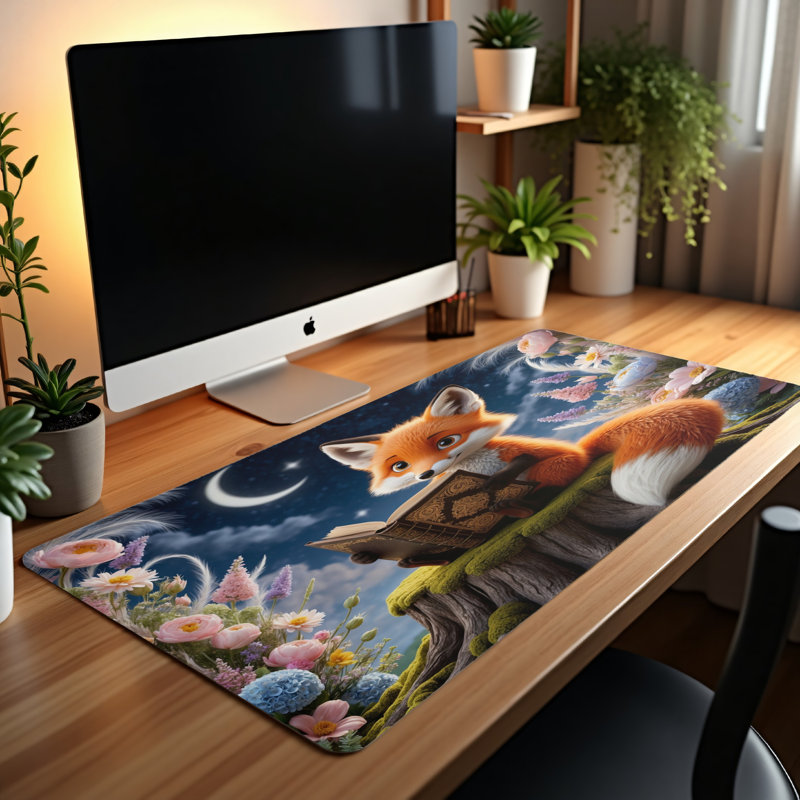 Polyester Desk Pad, 14.4x12.1