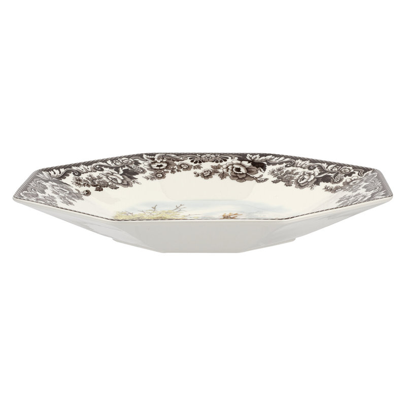 Plateau octogonal 14 po Spode Woodland