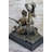 Teion Greek Goddess Artemis Roman Diana Huntress Nude Bronze Sculpture W/ Deer By Milo