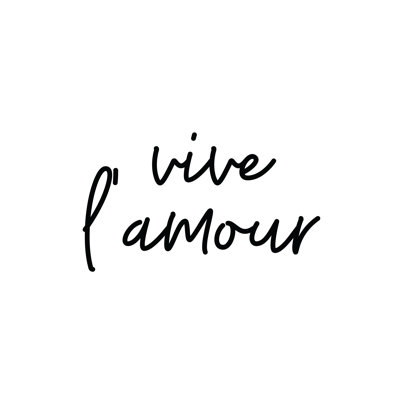 Vive Lamour - Wrapped Canvas Print