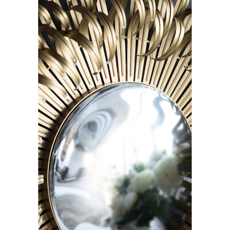 Miroir mural 27 po Golden Finish