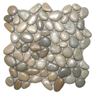 CNK Glazed Bali Cloud Pebble Tile Natural Stone Mosaic for Bathroom Shower Floor Wall Backsplash Design