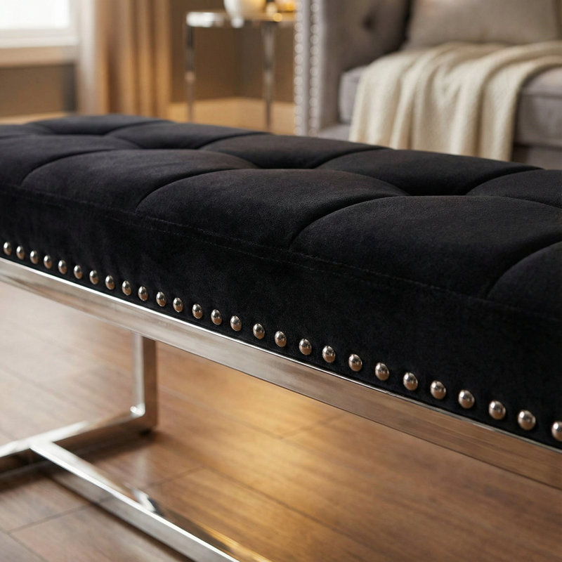 Kealey Velvet Upholstered Bench