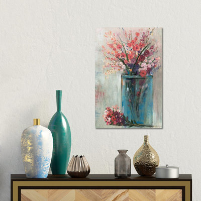 Blue Jar I - Wall Art Print - Wrapped Canvas