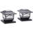Solar Powered Integrated LED Metal Fence Post Cap Light Pack-35226097-46317929