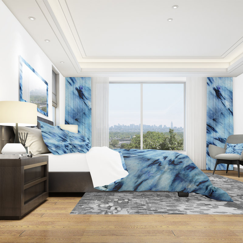 Ensemble de housse de couette moderne et contemporaine, Housse de couette double / grand + 2 taies